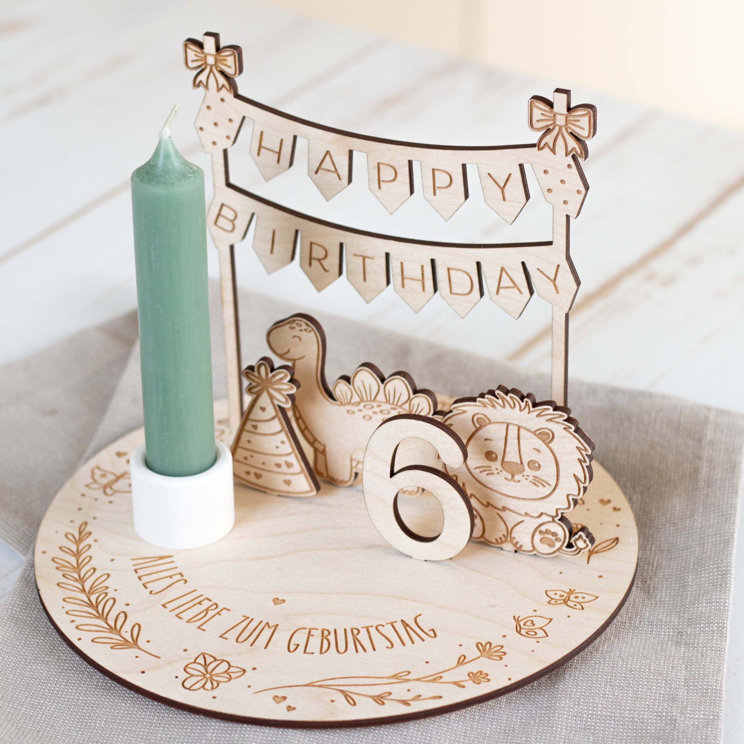 Süßer Geburtstagsteller mit vielen Möglichkeiten – Bild 2