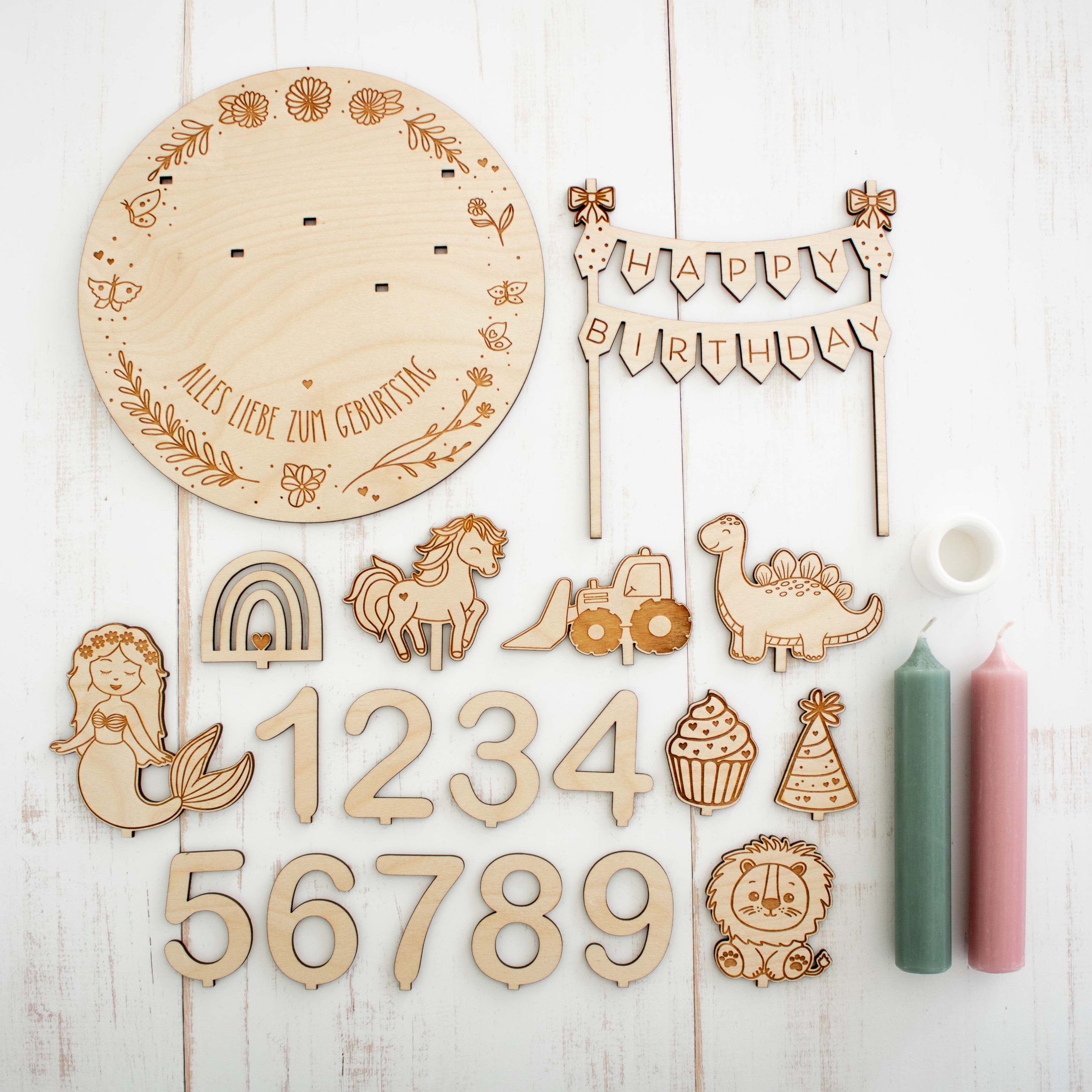 Süßer Geburtstagsteller mit vielen Möglichkeiten – Bild 3