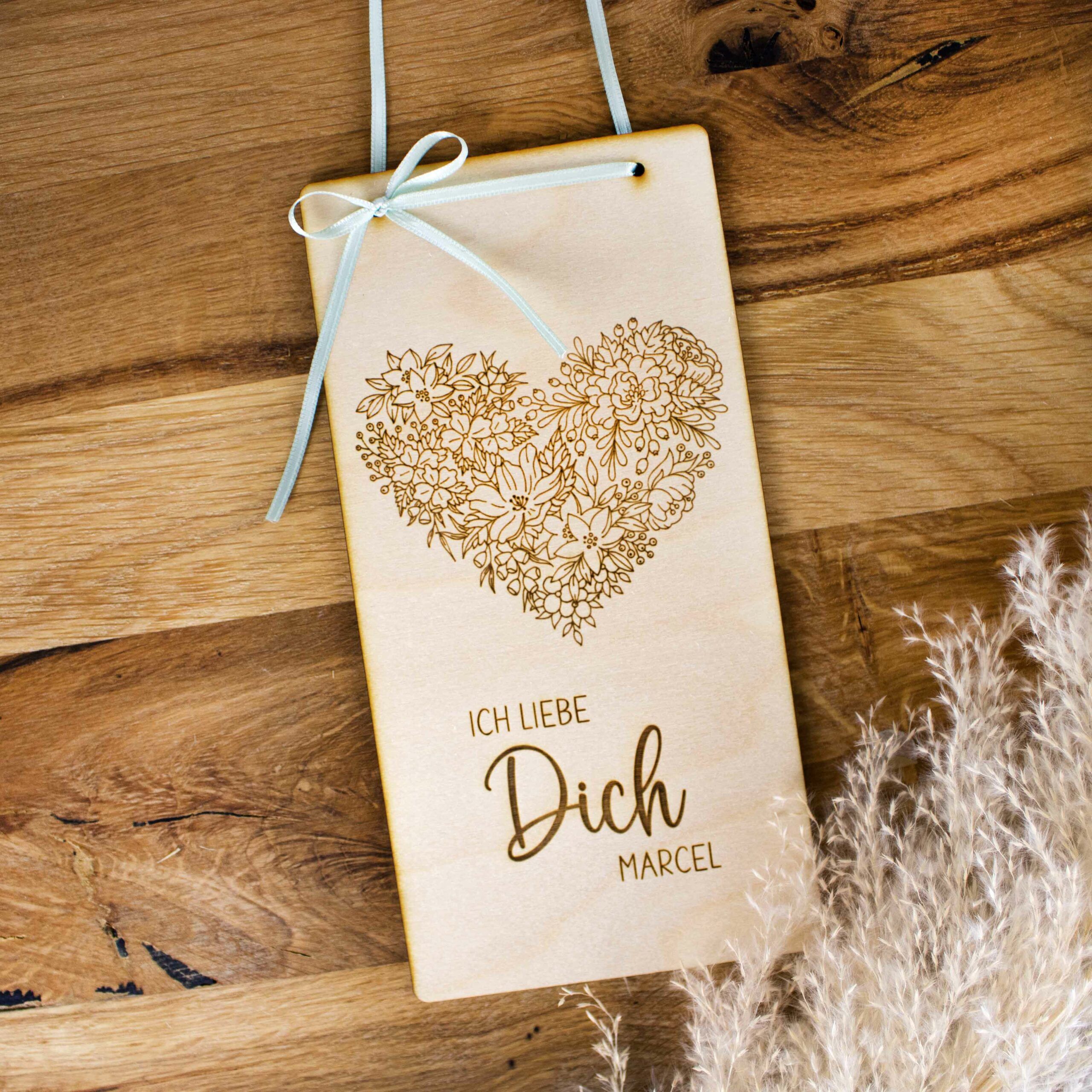 Herzbild "Liebe" mit Wunschname