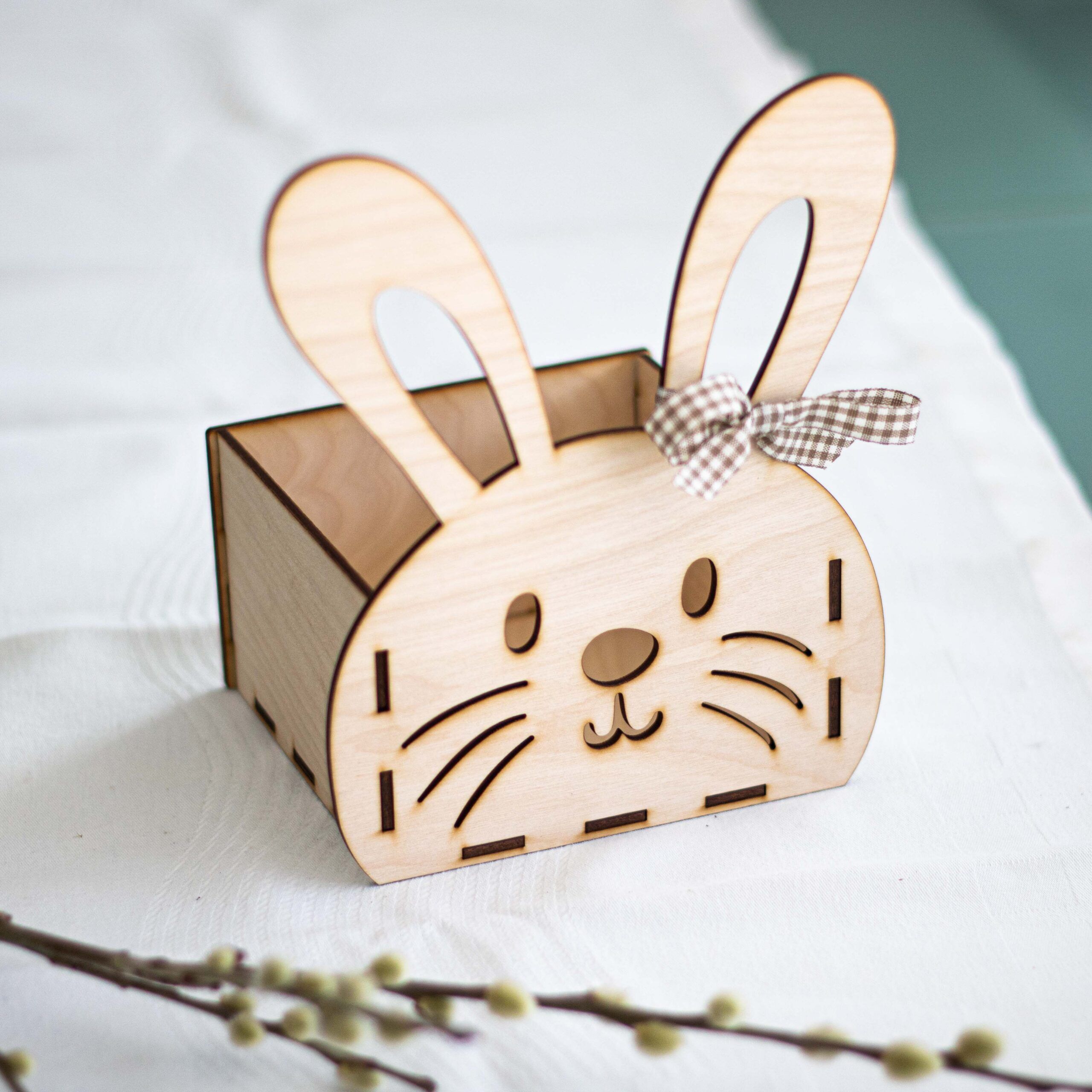 Osterkörbchen Hasenmotiv