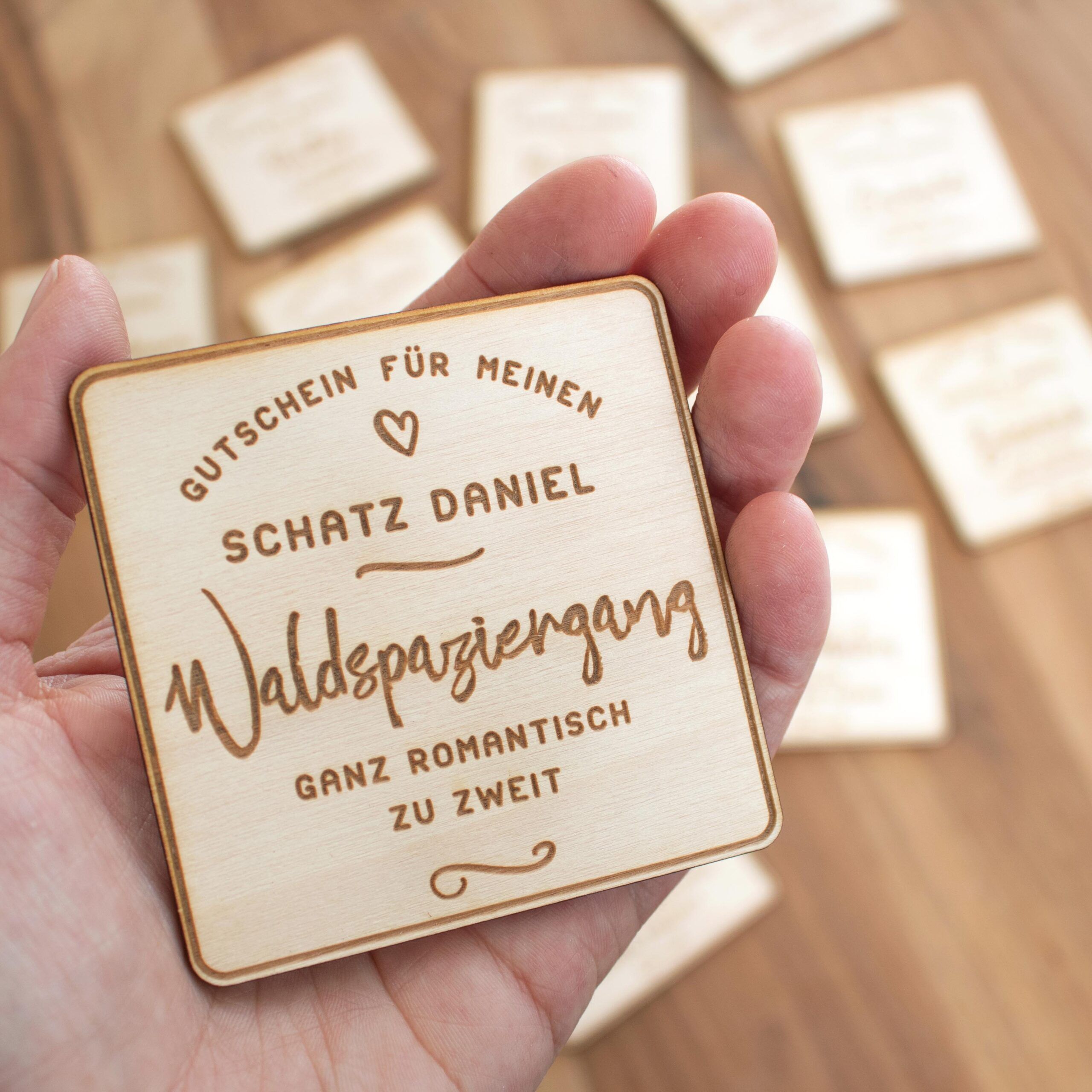 Gutscheine "Mein Schatz" mit Namen – Bild 3