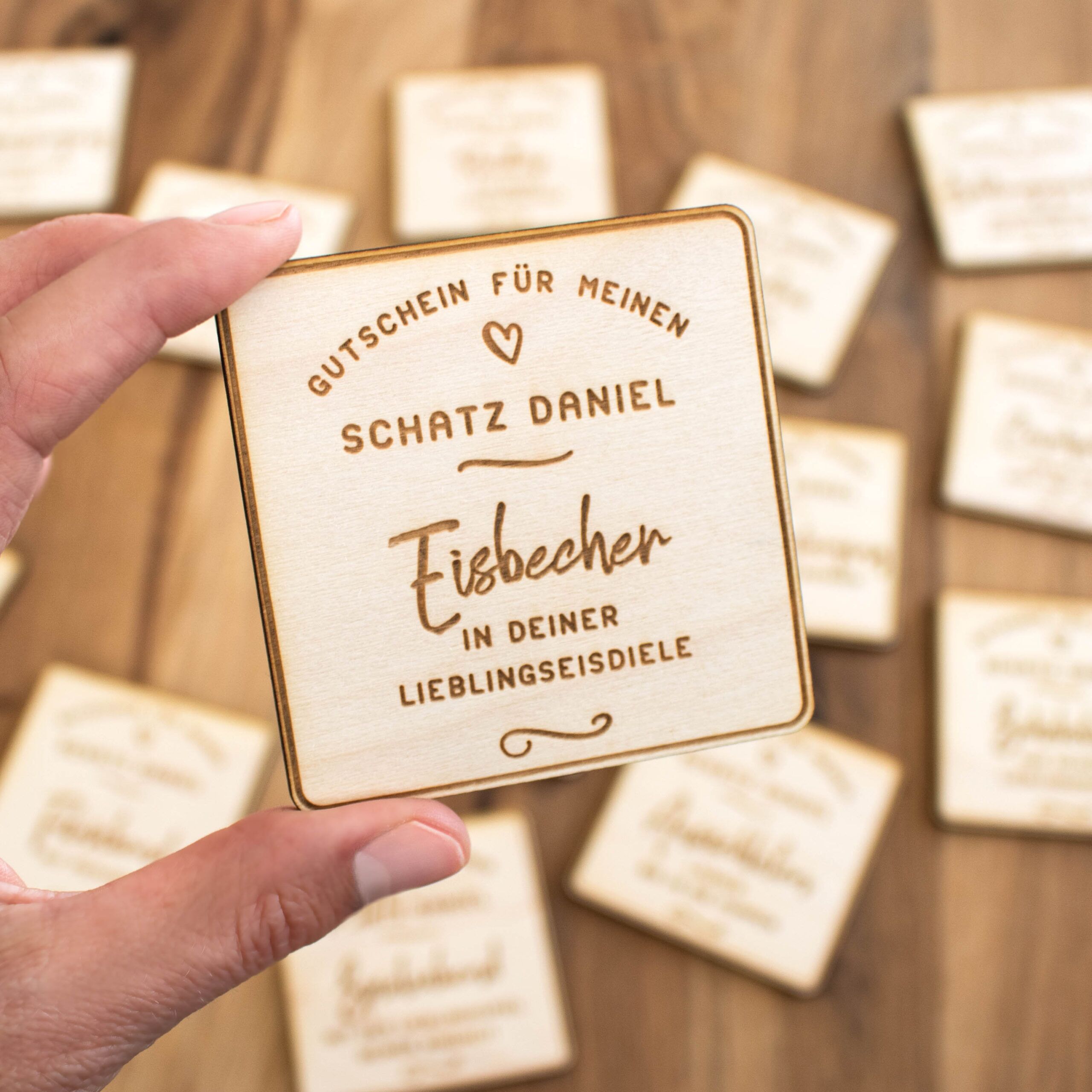 Gutscheine "Mein Schatz" mit Namen – Bild 2