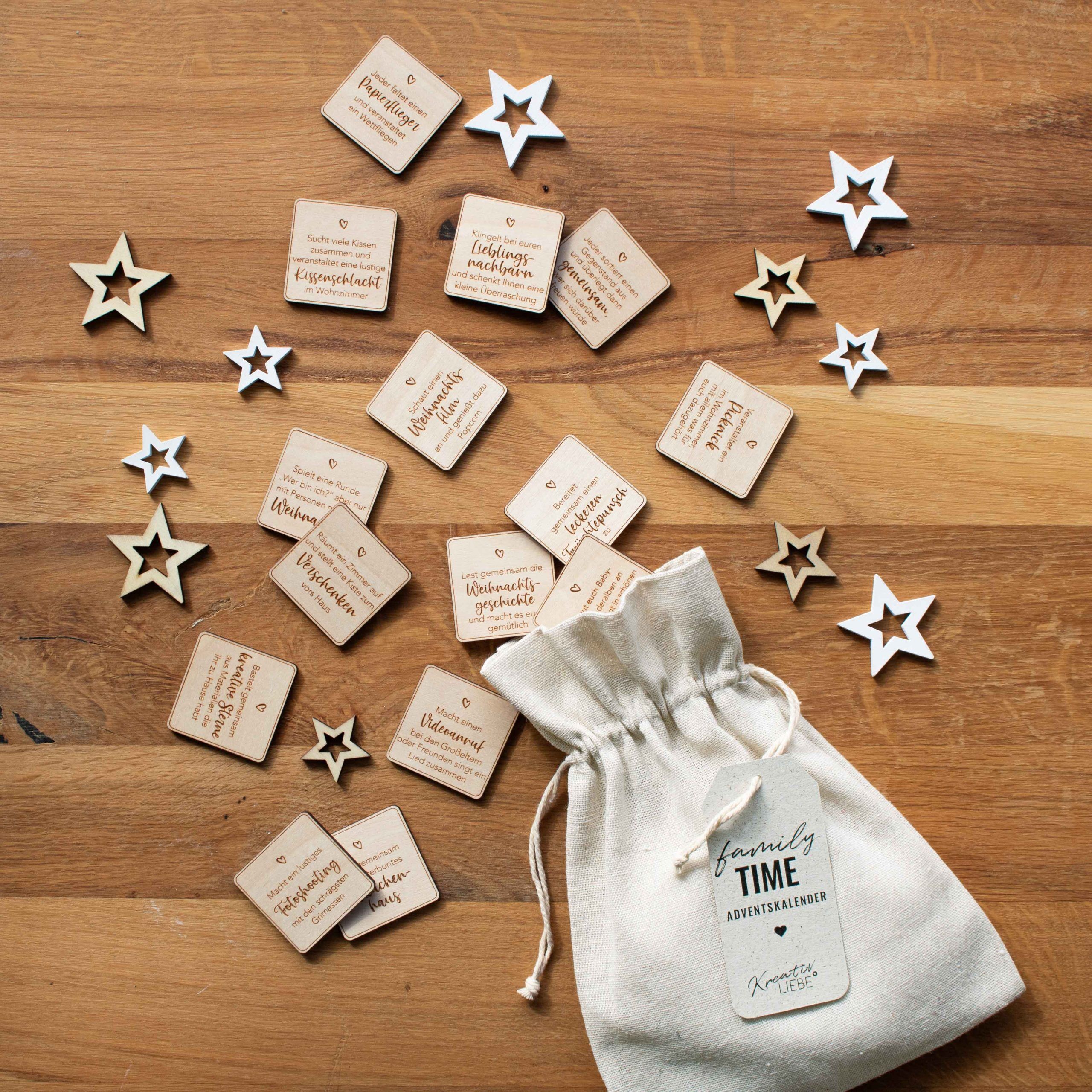 Familienadventskalender für eine schöne Adventszeit