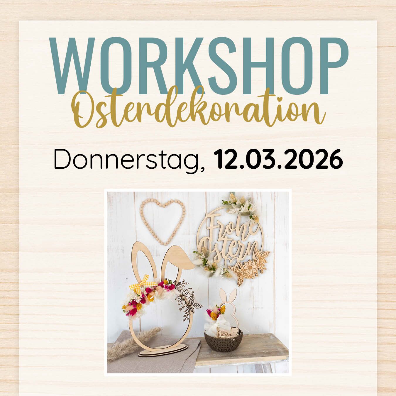 Workshop: Osterdekoration // Do., 12.03.2026 // 19–21 Uhr
