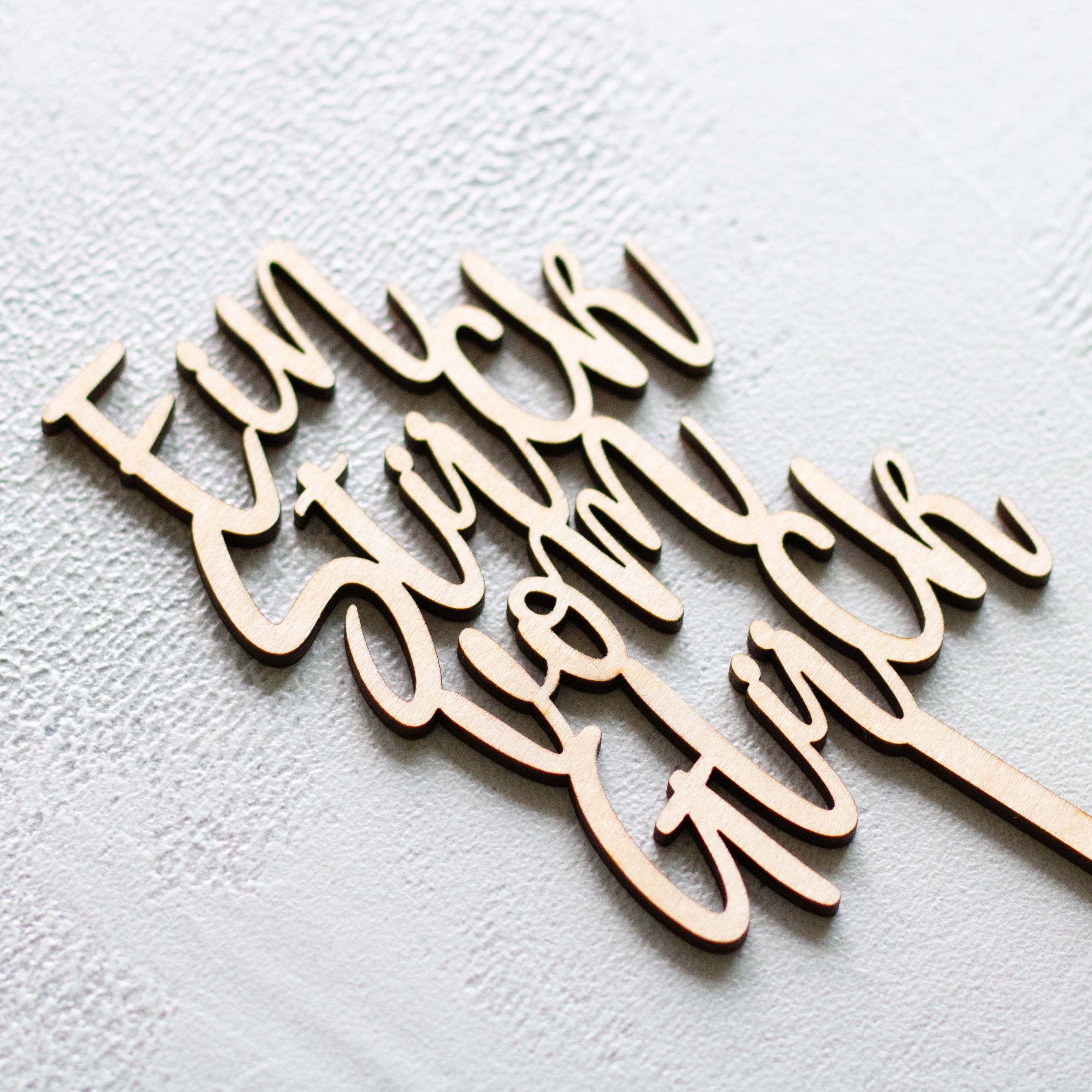 Cake-Topper Stück vom Glück – Bild 3